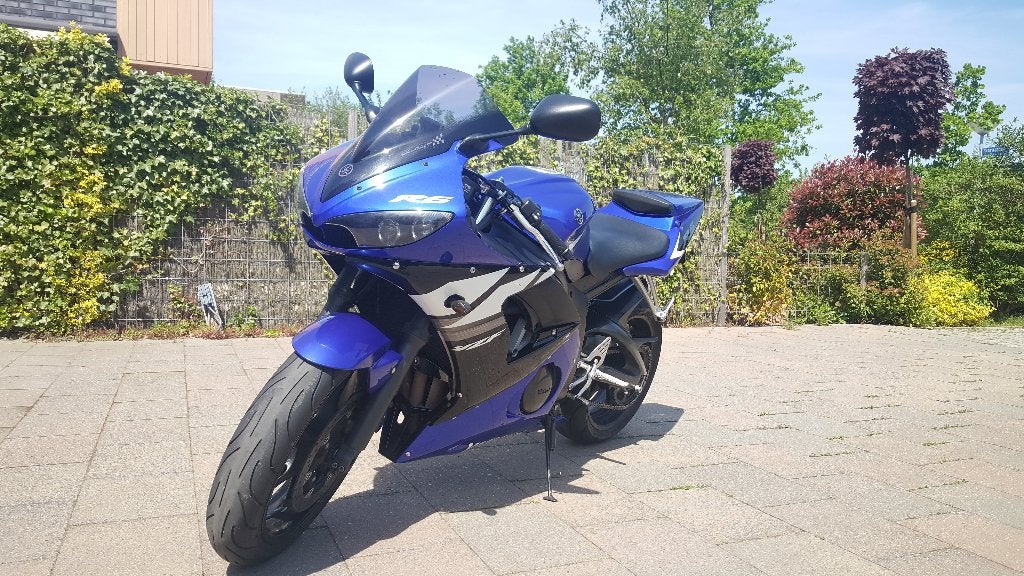 Yamaha YZF-R6 2003 | Yamaha blauw, 4 cilinders, Gebruikt, Super Sport, Particulier