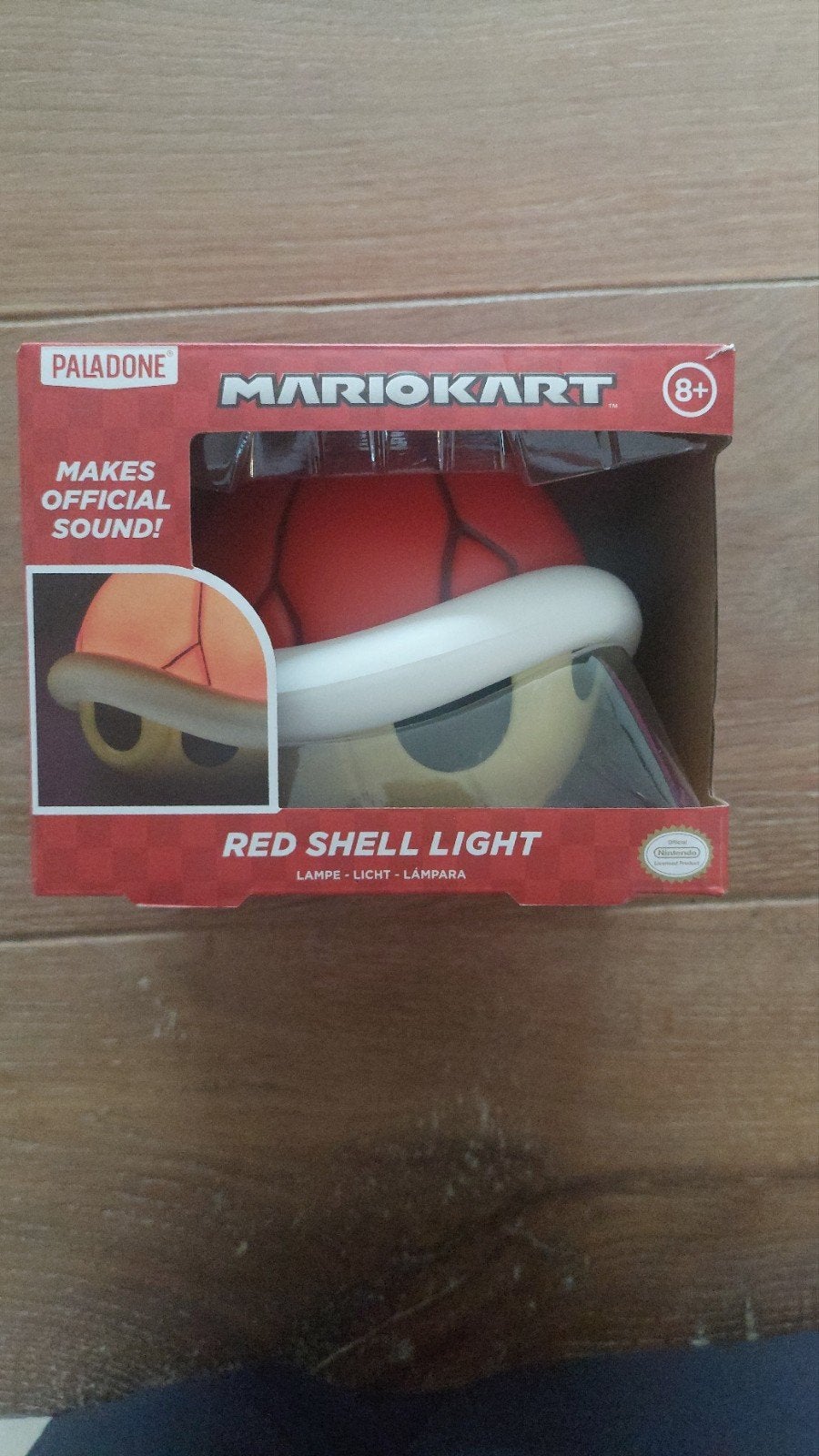 Mario Kart Red Shell Light - Maakt officieel geluid!, Ophalen of Verzenden, Nieuw, Lamp