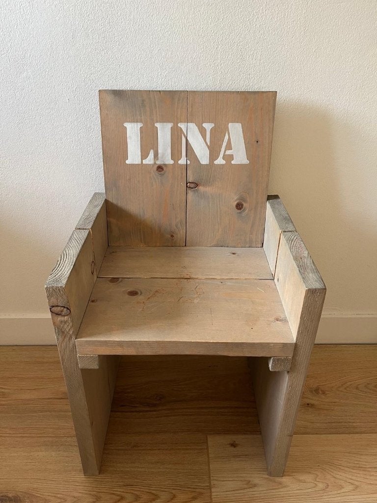 Kinderstoeltje hout, Kinderen en Baby's, Kinderkamer | Tafels en Stoelen, Ophalen, Gebruikt, Stoel(en)