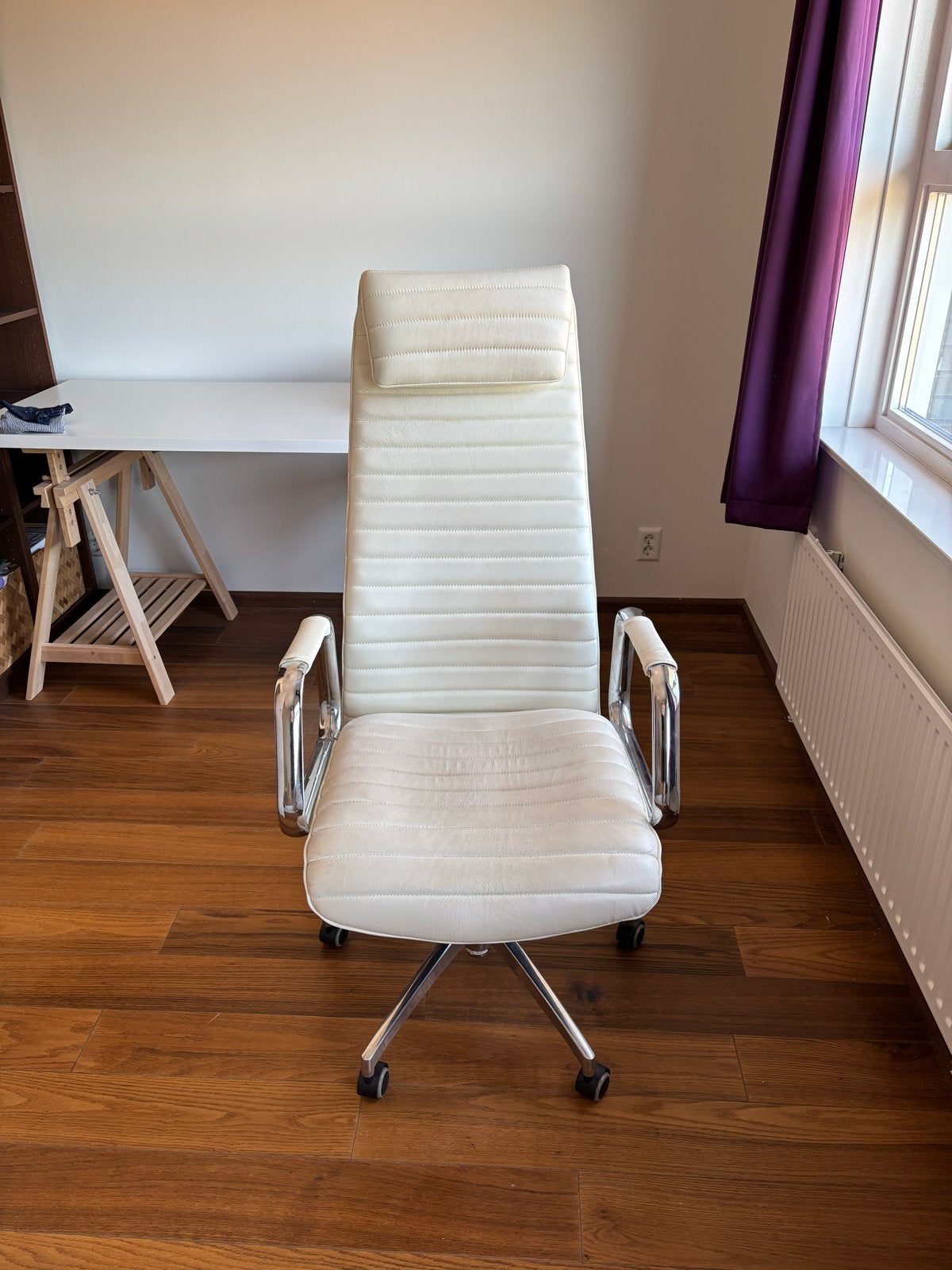 Witte bureaustoel van HJH Office, zo goed als nieuw, Ophalen, Zo goed als nieuw, Wit, Bureaustoel