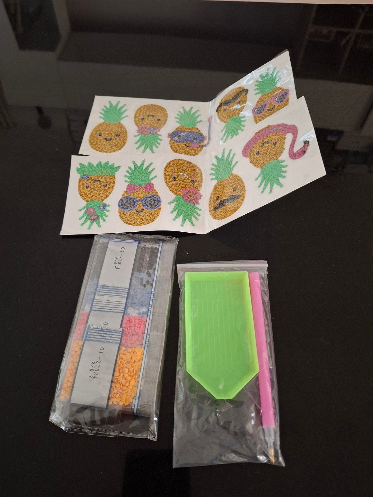 Diamond Painting Ananas Stickers Knutselset, Ophalen of Verzenden, Nieuw, Knutselwerk