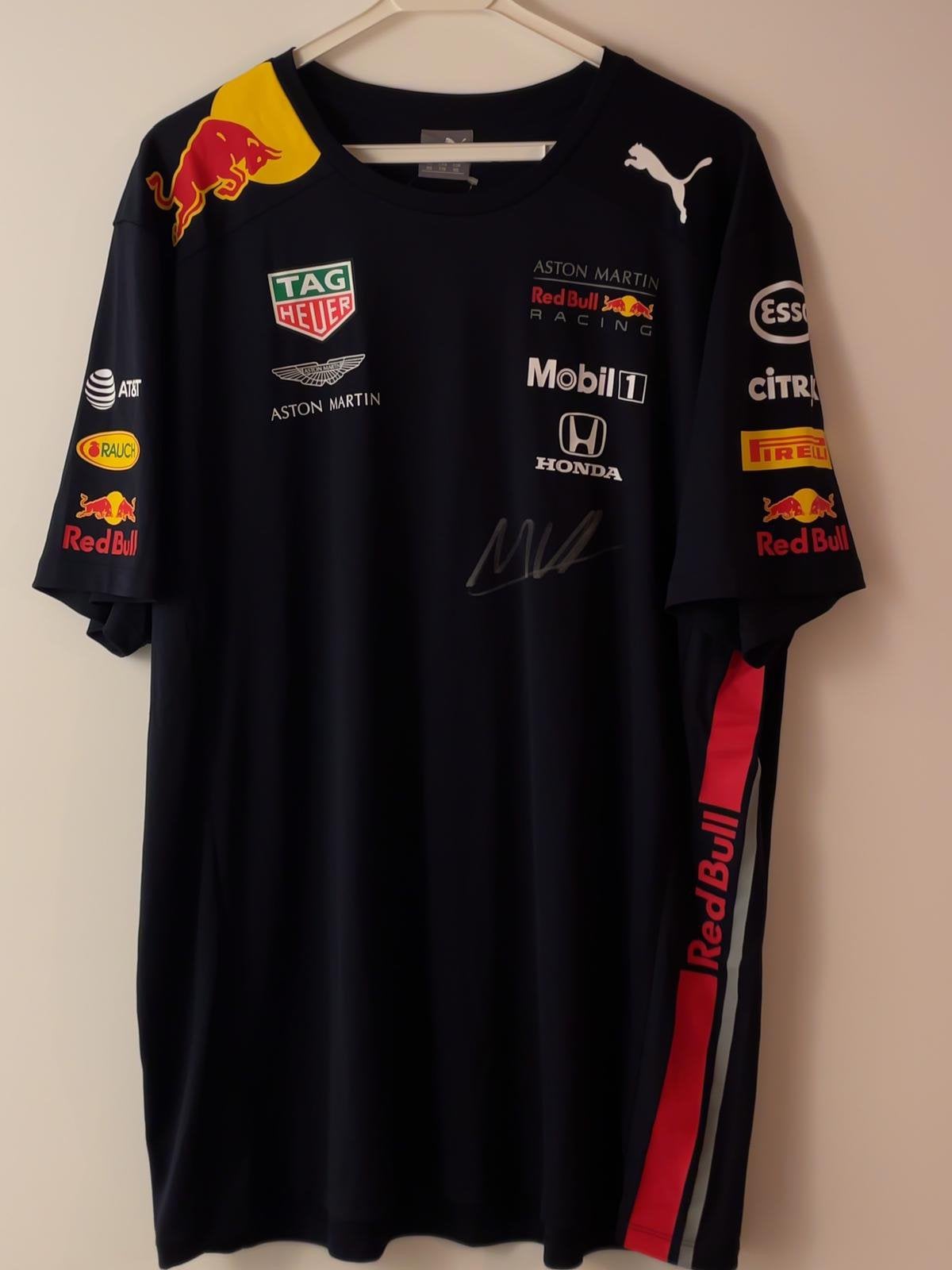 Red Bull shirt Max Verstappen (Gesigneerd), Ophalen of Verzenden, Nieuw, Formule 1