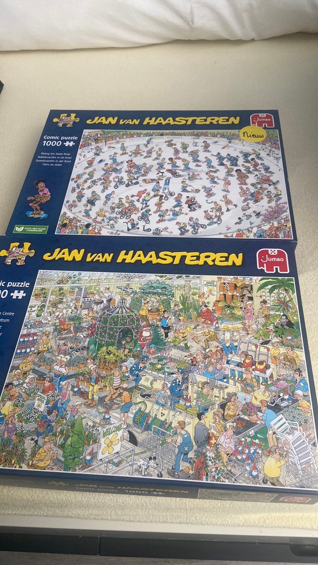 Te koop jan van Haasteren puzzels, Ophalen of Verzenden, 500 t/m 1500 stukjes, Zo goed als nieuw