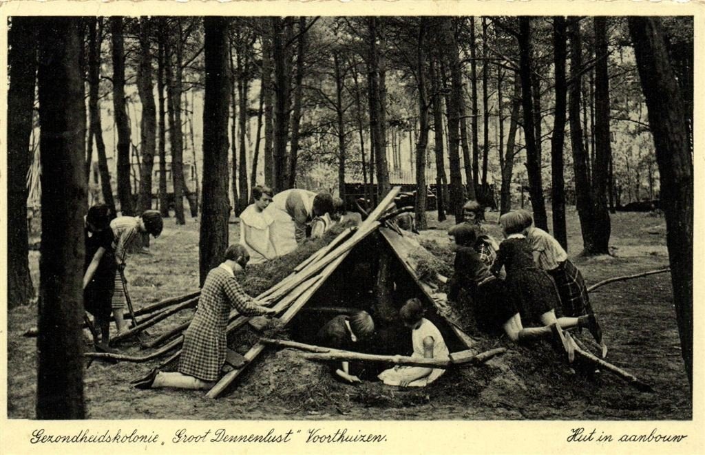 Gezondheidskolonie, Groot Dennenlust Voorthuizen - Hut in aa, Verzenden, 1920 tot 1940, Gelopen, Gelderland