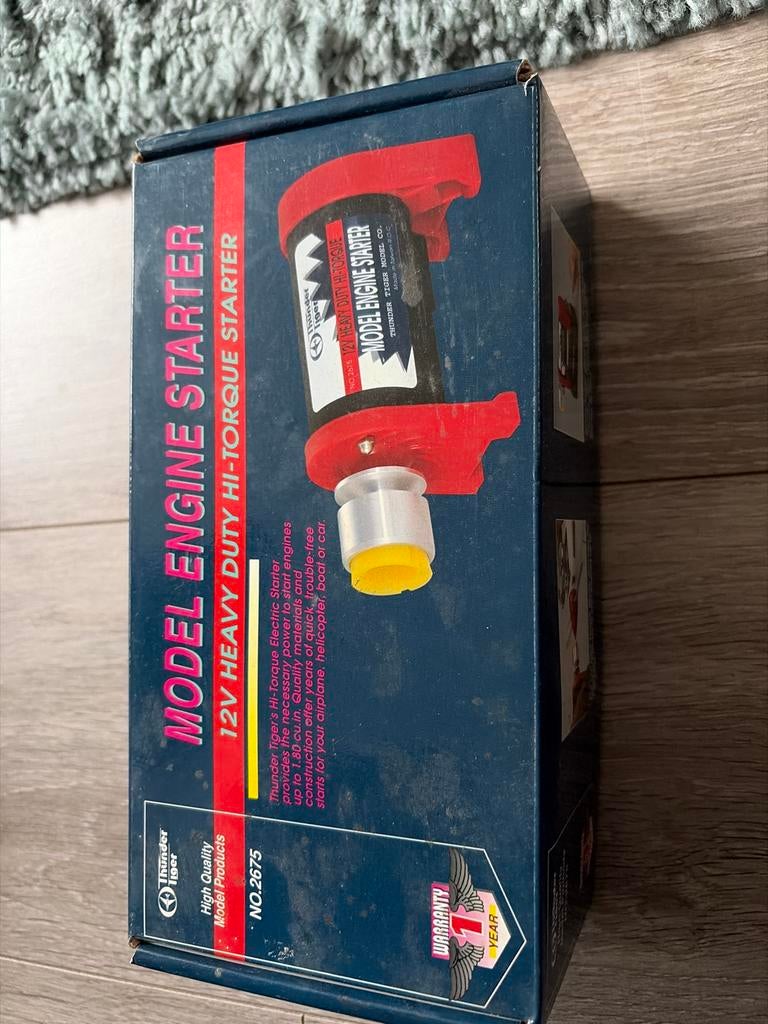 Thunder Tiger 12V Hi-Torque Model Engine Starter, Hobby en Vrije tijd, 1:32 tot 1:50, Overige typen, Zo goed als nieuw, Ophalen