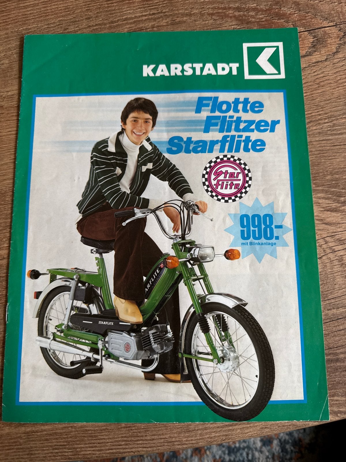 Karstadt Flotte Flitzer Starflite Bromfiets Folder, Ophalen of Verzenden, Gebruikt, Overige typen, Overige merken