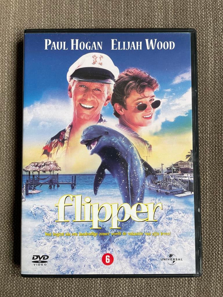 Flipper dvd - Free Willy met Paul Hogan, Vanaf 6 jaar, Ophalen of Verzenden, Gebruikt