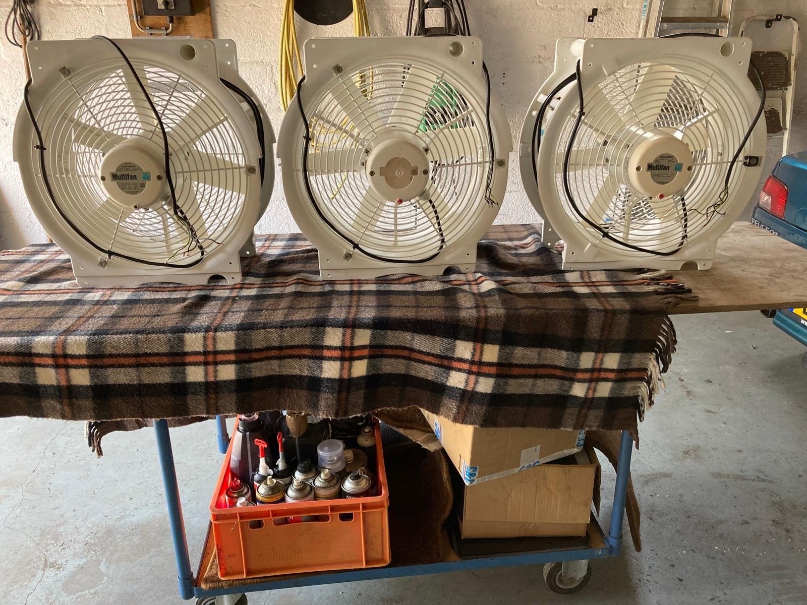 3x Multifan T4D4A1M00100 Ventilatoren - Zo goed als nieuw, Witgoed en Apparatuur, Ventilatoren, Ophalen of Verzenden, Gebruikt