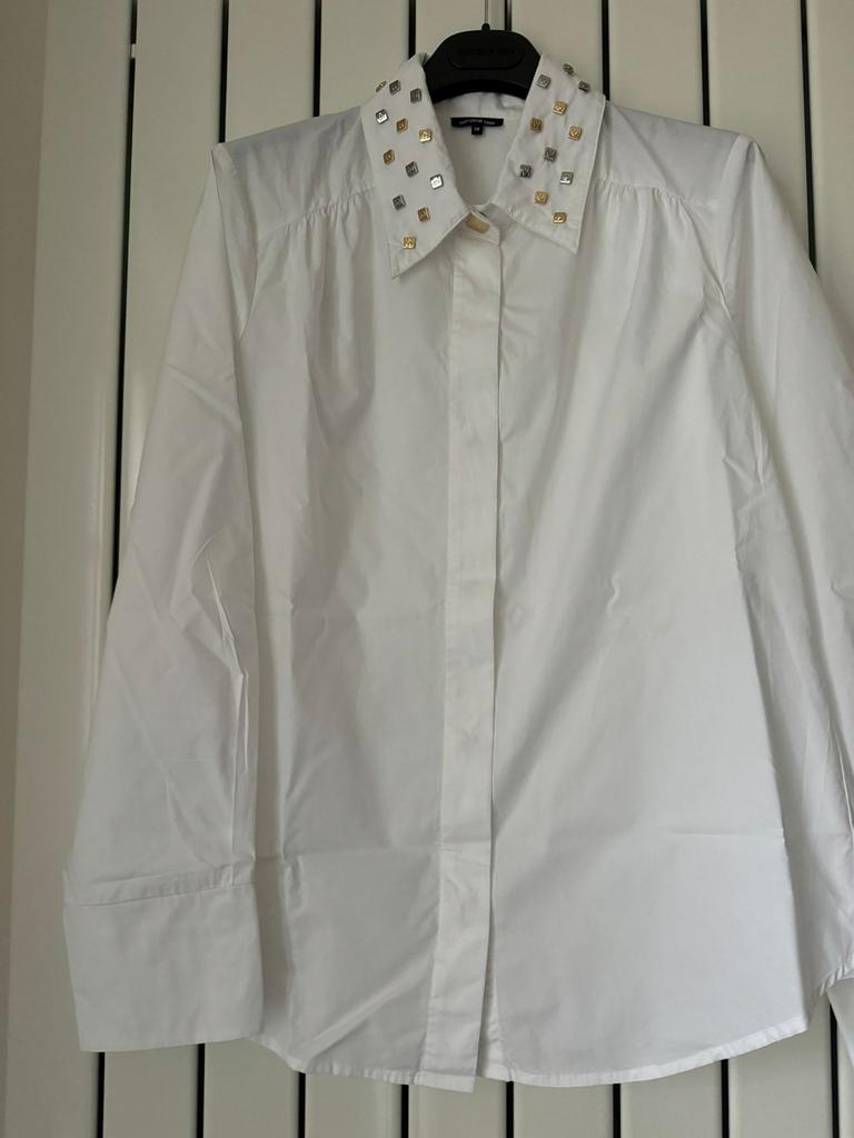 CAROLINE BISS - Blouse met studs kraag - 38 | M, Ophalen of Verzenden, Zo goed als nieuw, Maat 38/40 (M)