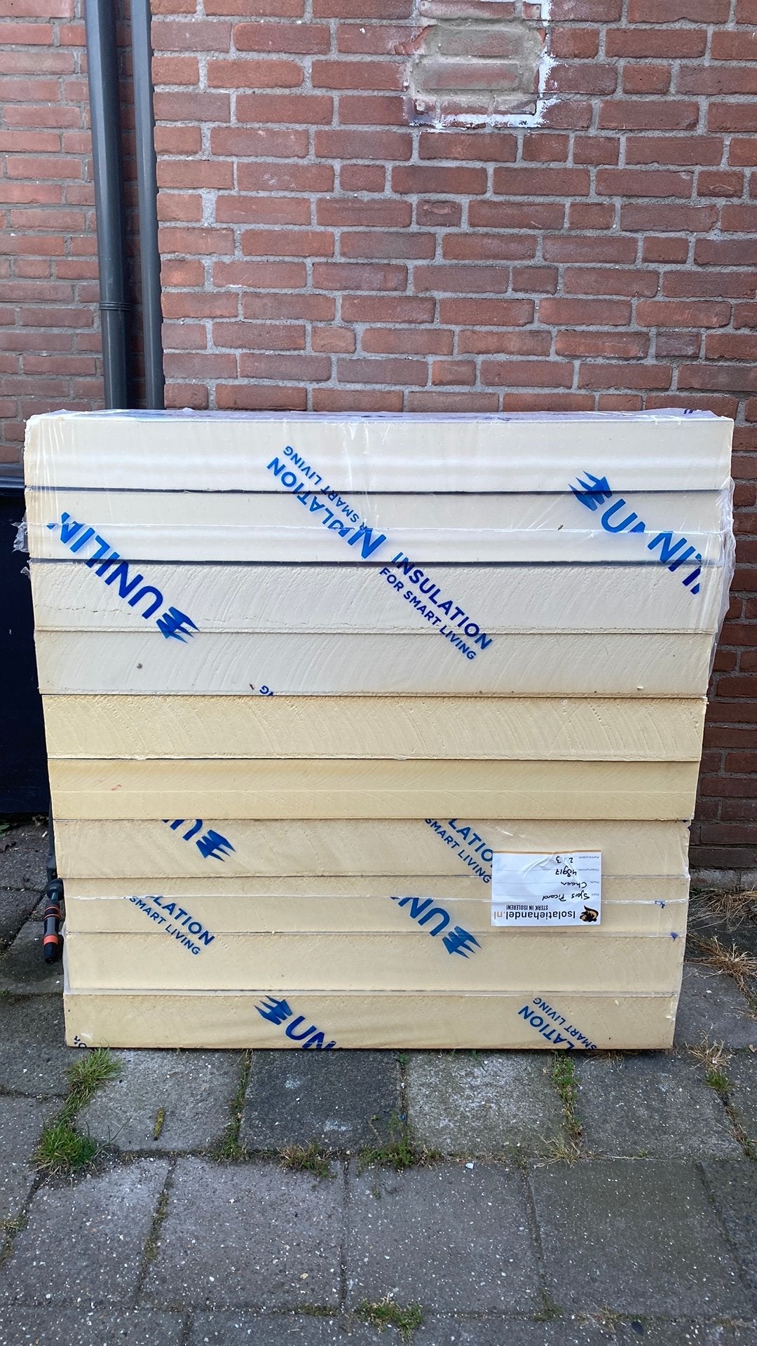 PIR 2-zijdig aluminium 1200x600x120mm Rd:5,45, Nieuw, 5 tot 10 m², Hardschuim (Pir), 8 tot 12 cm