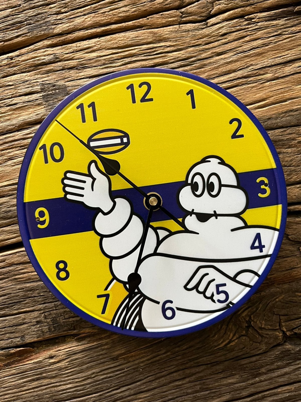 Michelin wandklok, bibendum klok, Ophalen of Verzenden, Nieuw, Reclamebord