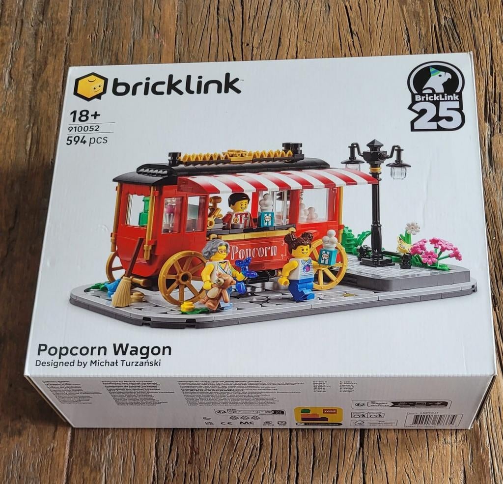 Lego BrickLink 910052 Popcornwagen - Nieuw en Ongeopend, Overige thema's, Lego, Nieuw, Ophalen of Verzenden