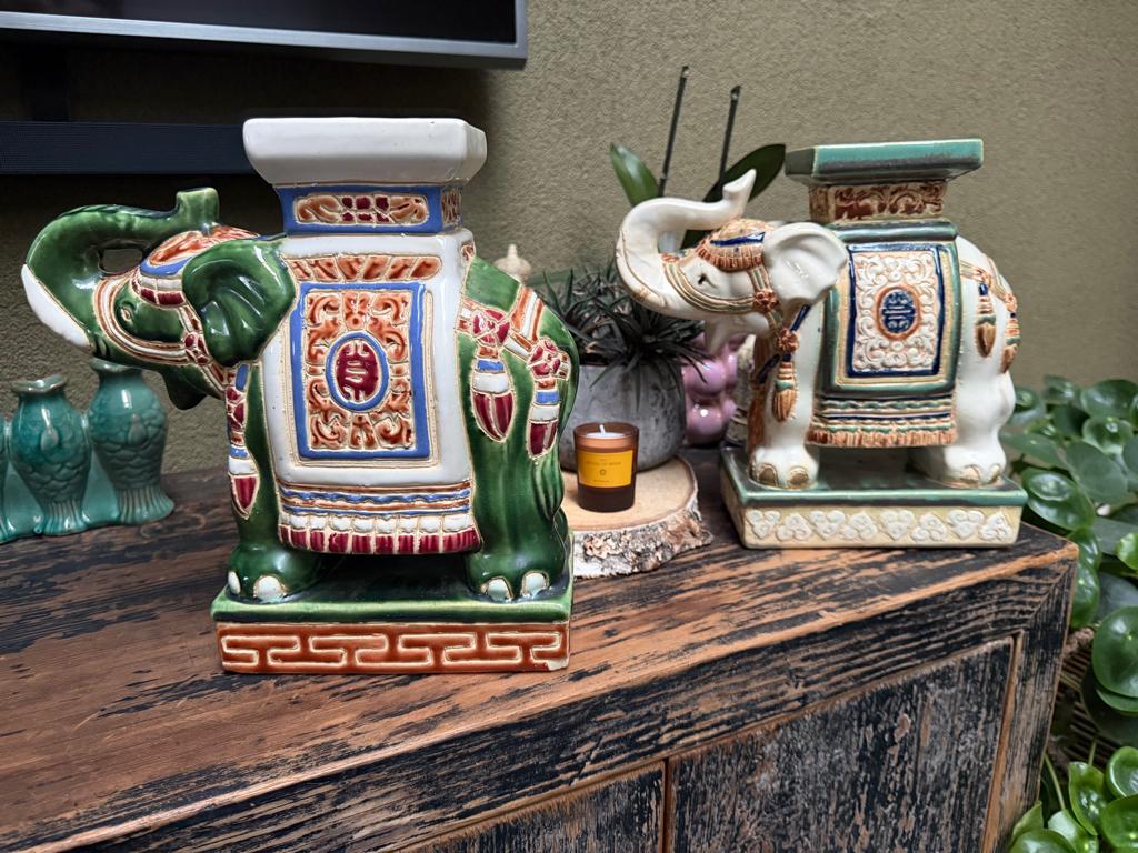 Olifant chinees porselein chinese vintage beeld prijs per st, Ophalen of Verzenden, Zo goed als nieuw, Dier