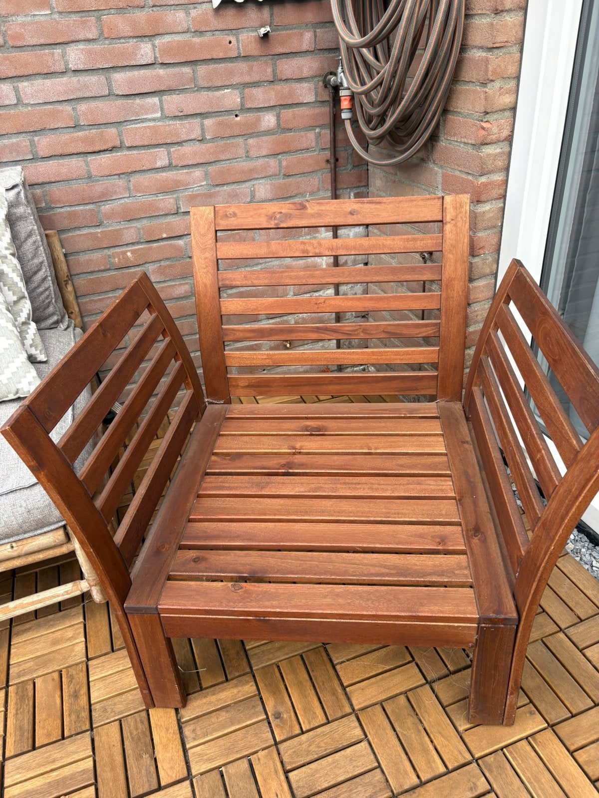 Tuinstoel ikea zonder kussens, Tuin en Terras, Tuinsets en Loungesets, Ophalen, Gebruikt