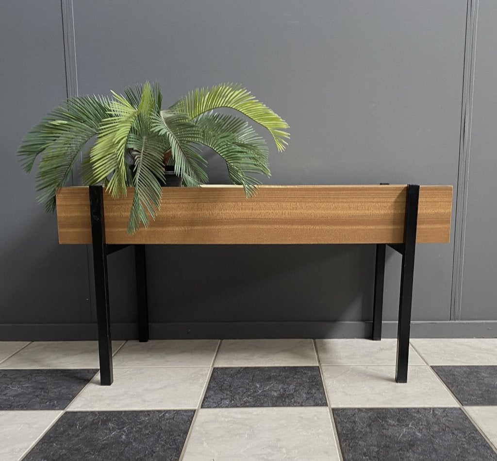 70 jaren stekbak of planten bak kunststof zwart metaal poten, Ophalen, Kunststof, Gebruikt, Binnen