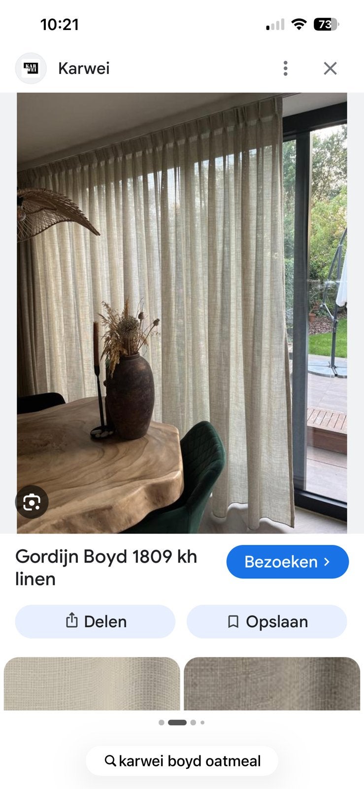 Gordijnen Boyd karwei, Huis en Inrichting, Karwei, Ophalen, Nieuw
