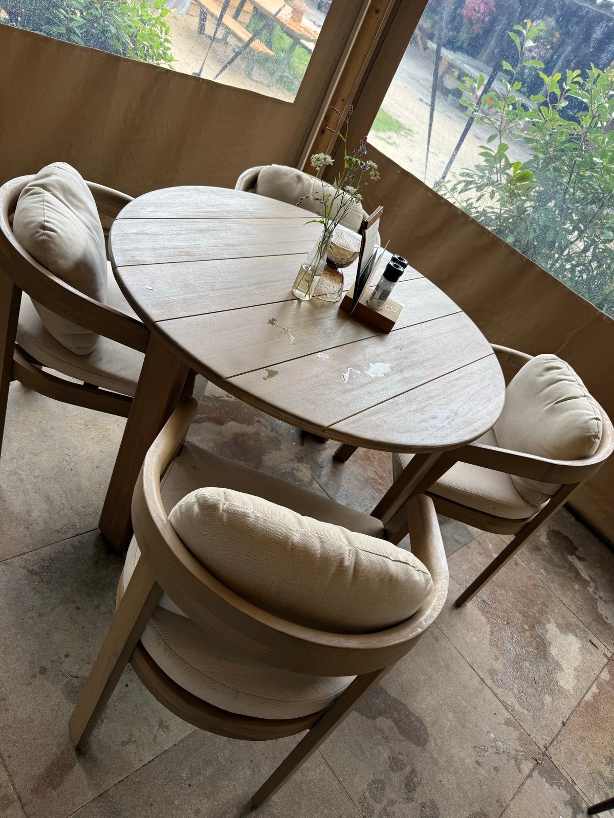 Terras stoelen (zo goed als nieuw), Ophalen, Gebruikt