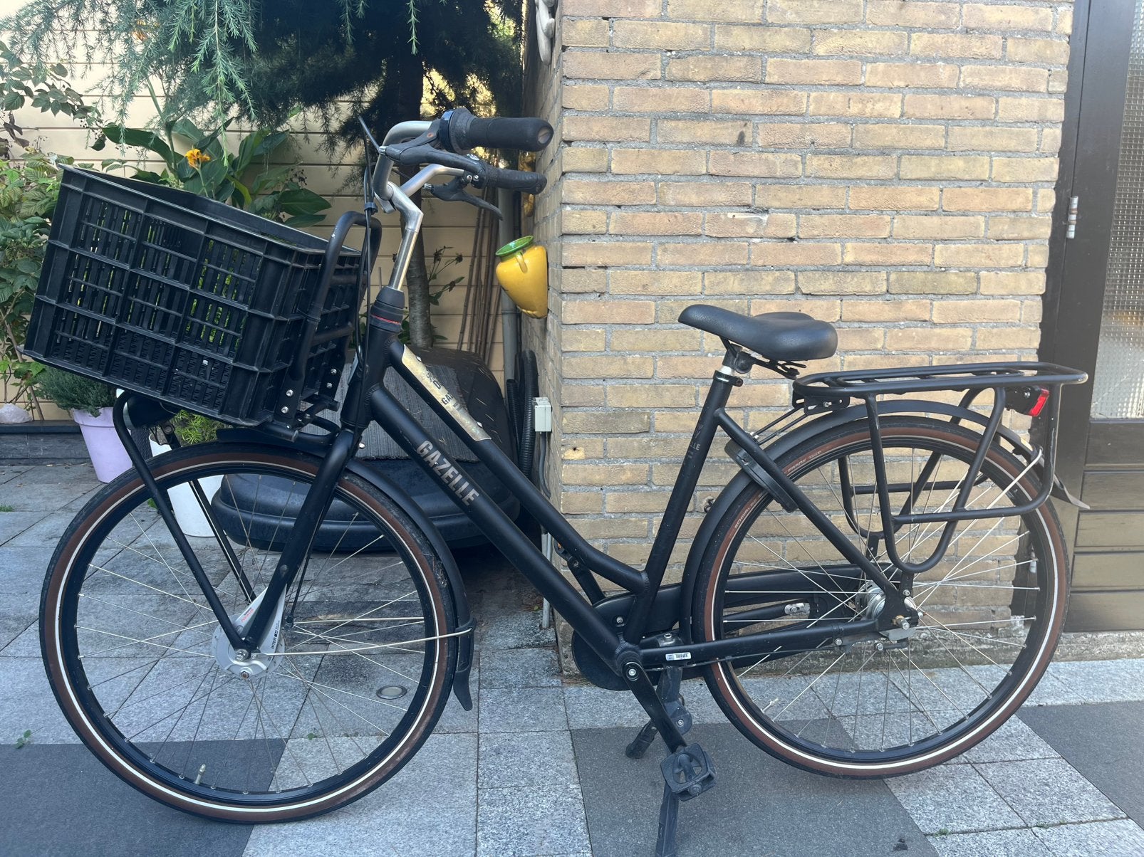 Gazelle Heavy duty dames fiets 28 inch 54 cm, 53 tot 56 cm, Ophalen, Gebruikt, Versnellingen
