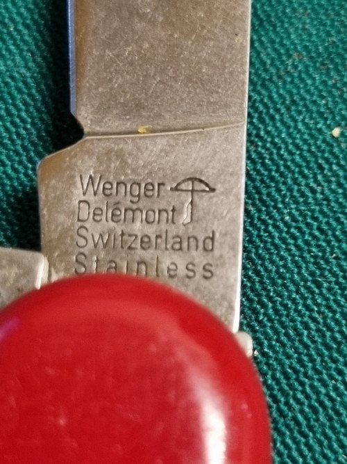 zakmes wenger swiss delemond, Ophalen of Verzenden, 'T Olde Gre-j, Info@toldegrej.nl, Endepoelstraat 20f Didam