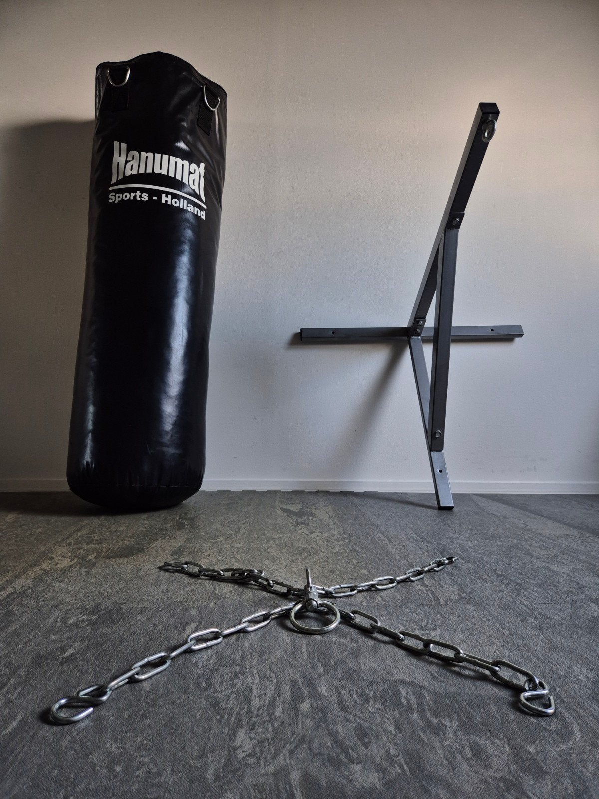 Hanumat Bokszak + Rumble Muurbeugel – Complete Set, Sport en Fitness, Ophalen of Verzenden, Zo goed als nieuw, Bokszak