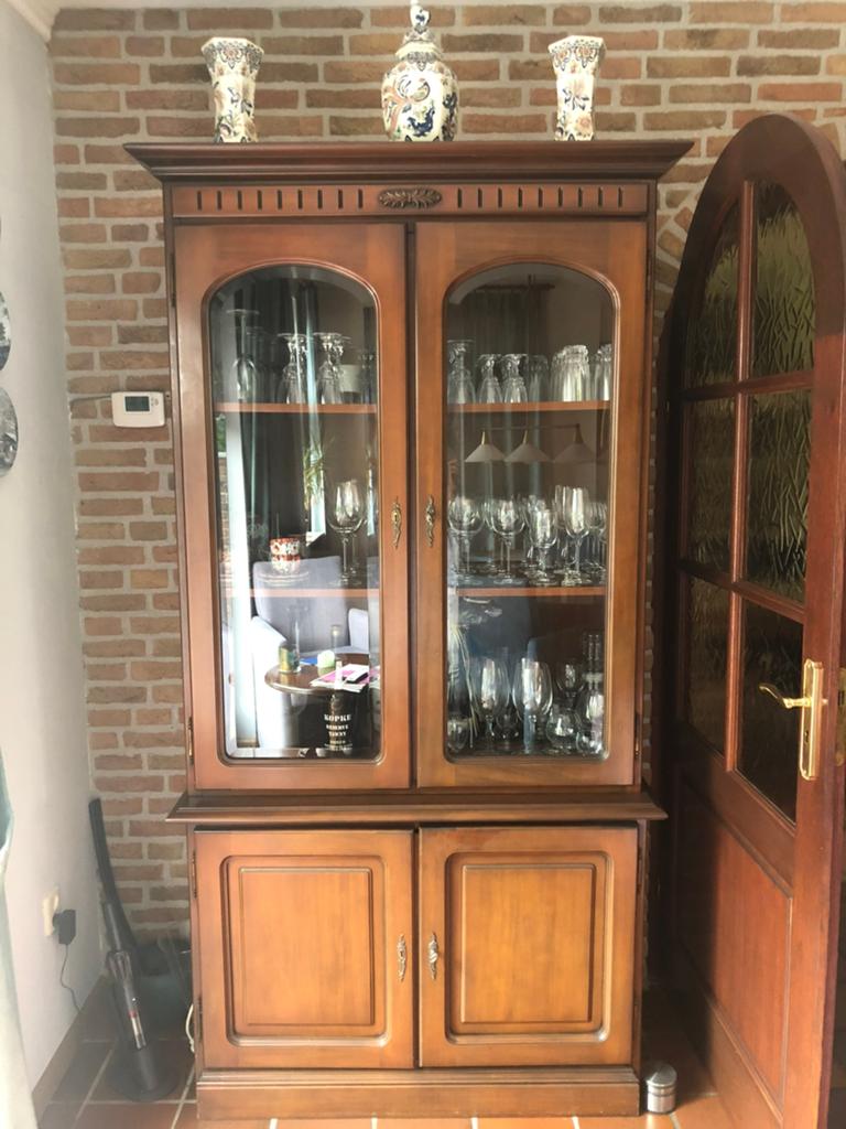 Vitrine kast klassiek, Ophalen, 25 tot 50 cm, 50 tot 100 cm