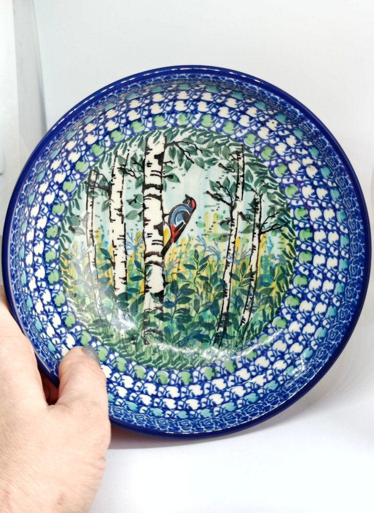 Bunzlau unikat schaal 17 cm, Keramiek, Nieuw, Ophalen of Verzenden, Schaal of Schalen