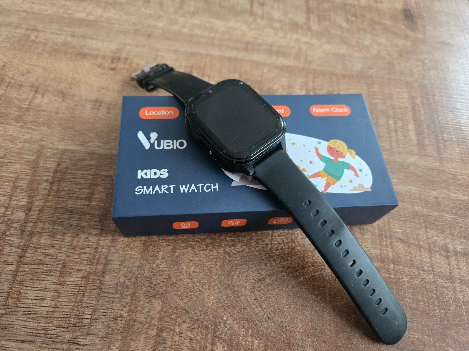 Vubio Kids Smartwatch - Zwart, Ophalen of Verzenden, Zo goed als nieuw, Zwart, Jongen of Meisje