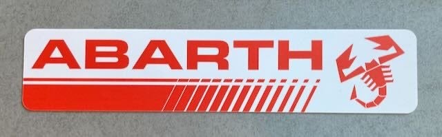 ABARTH kentekenplaat - reclamebord kunststof 52x11 cm., Ophalen of Verzenden, Zo goed als nieuw, Auto's