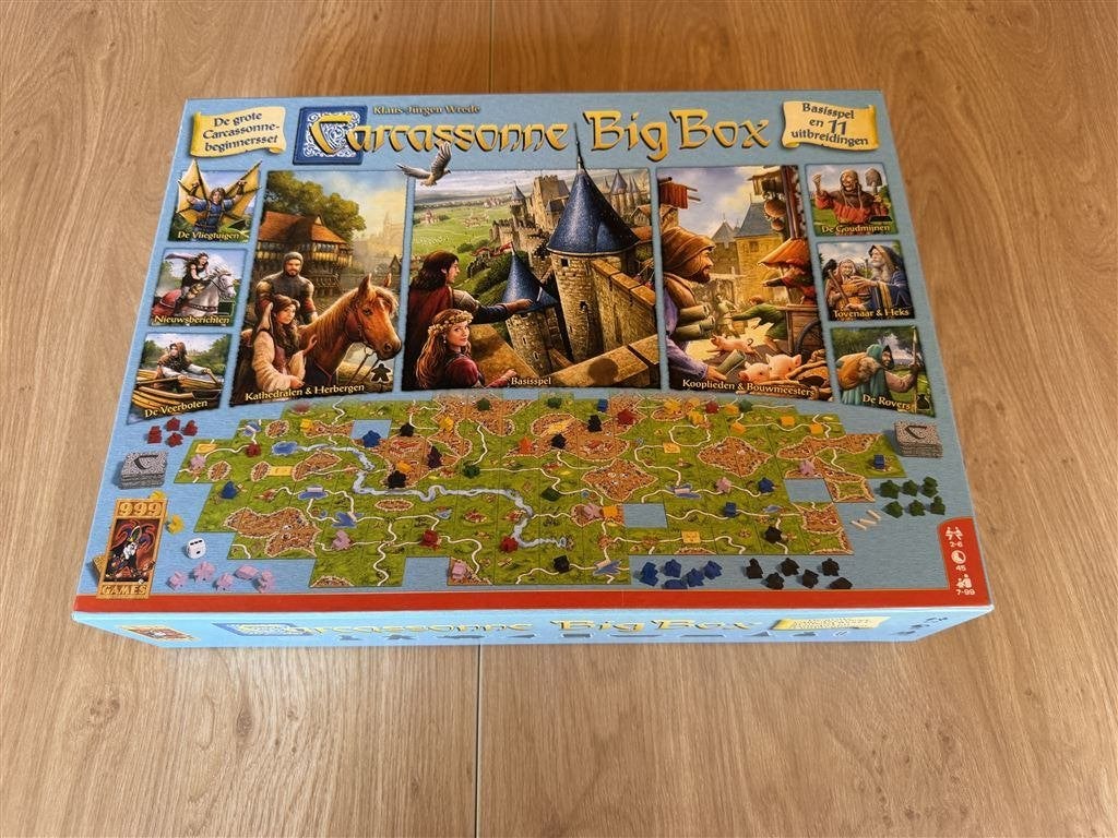 Carcassonne big box - S7224, Hobby en Vrije tijd, Gezelschapsspellen | Bordspellen, Ophalen of Verzenden, Zo goed als nieuw