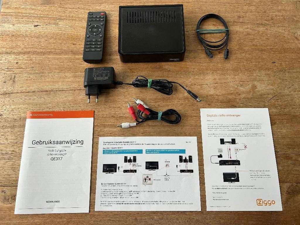 Quantis QE317 Digitale Radio-ontvanger (DVB-C) – Compleet!, Ophalen of Verzenden, Zo goed als nieuw, Radio