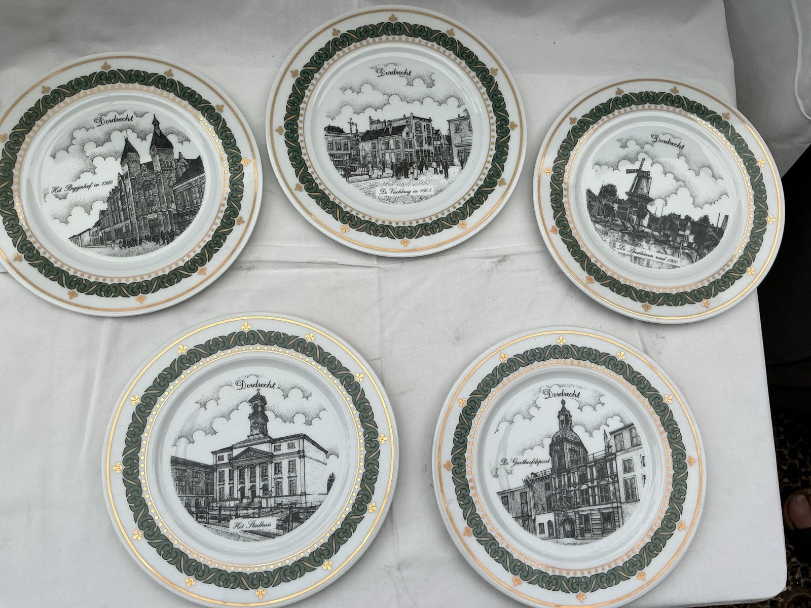 5 Dordrecht sierborden - Exclusieve Collectie 1994, Antiek en Kunst, Ophalen of Verzenden