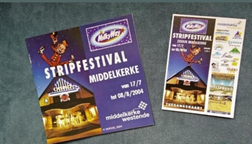Middelkerke Programmaboek & Toegangskaart Robbedoes, Eén stripboek, Ophalen of Verzenden, Nieuw