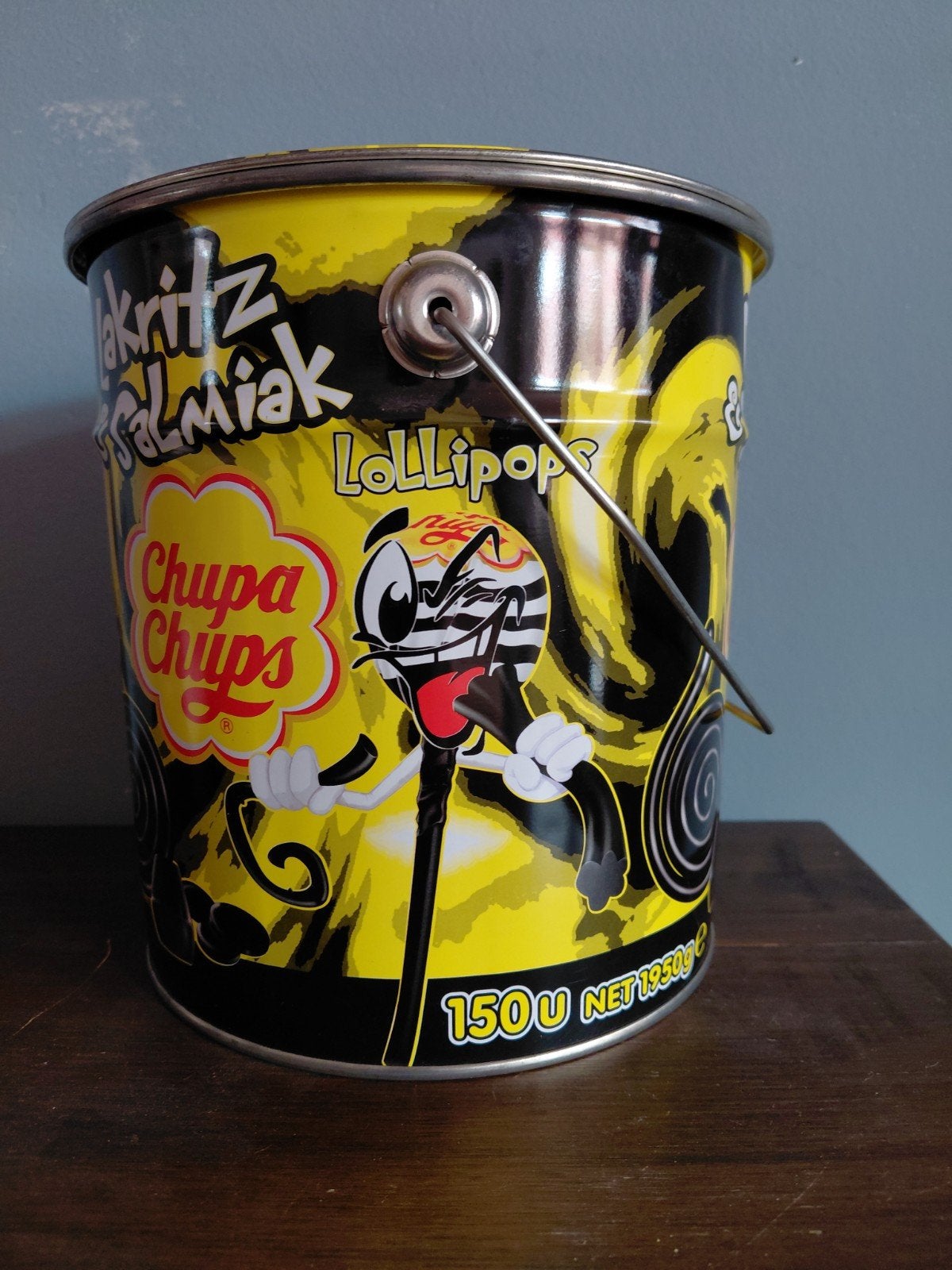 Vintage Chupa Chups Lolly Blik / Emmer – Drop & Salmiak, Verzamelen, Blikken, Zo goed als nieuw, Overige, Ophalen of Verzenden