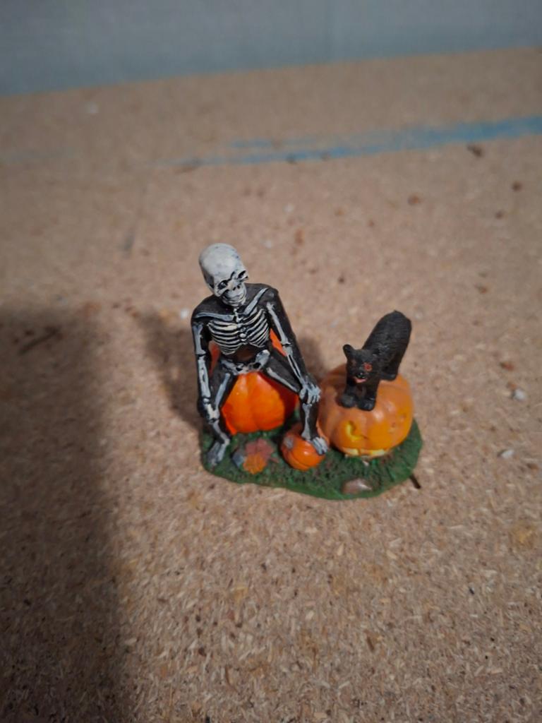 Lemax Spooky Town Kat Mist Staart Halloween Figuur, Diversen, Kerst, Gebruikt, Ophalen of Verzenden