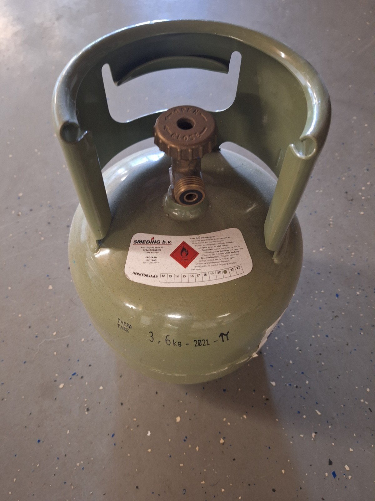 Propaan gasfles smering 3.6 kg, Ophalen of Verzenden