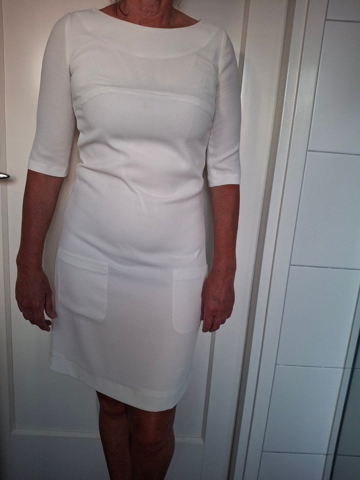 Witte jurk La Dress by Simone, maat S, Ophalen of Verzenden