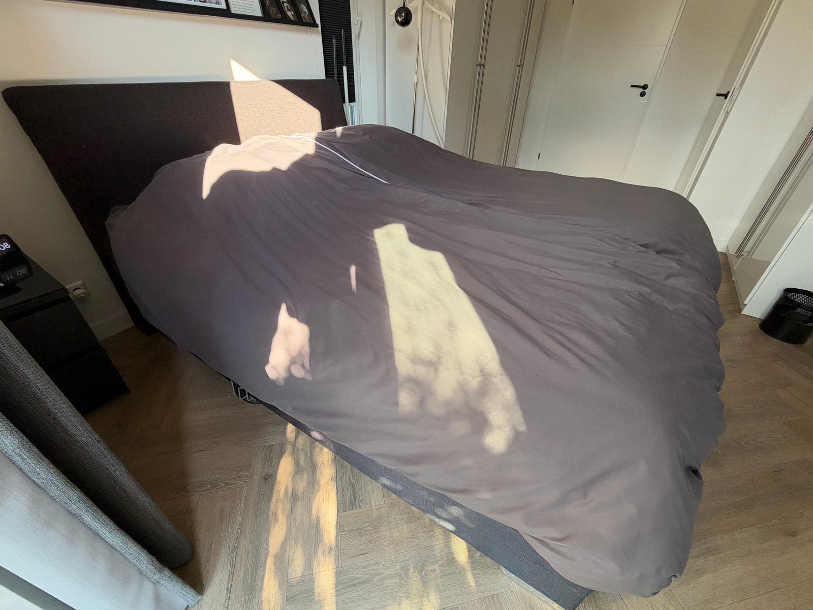 Swiss Sense Boxspringbed 160x210 met verstelbare bodems, Ophalen, 210 cm, Tweepersoons, 160 cm