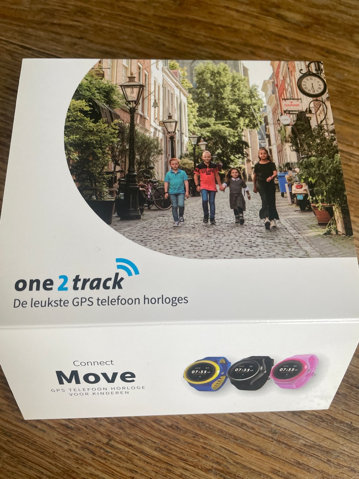 One2track Connect Move GPS telefoon horloge voor kinderen, Ophalen, GPS, Gebruikt, Zwart