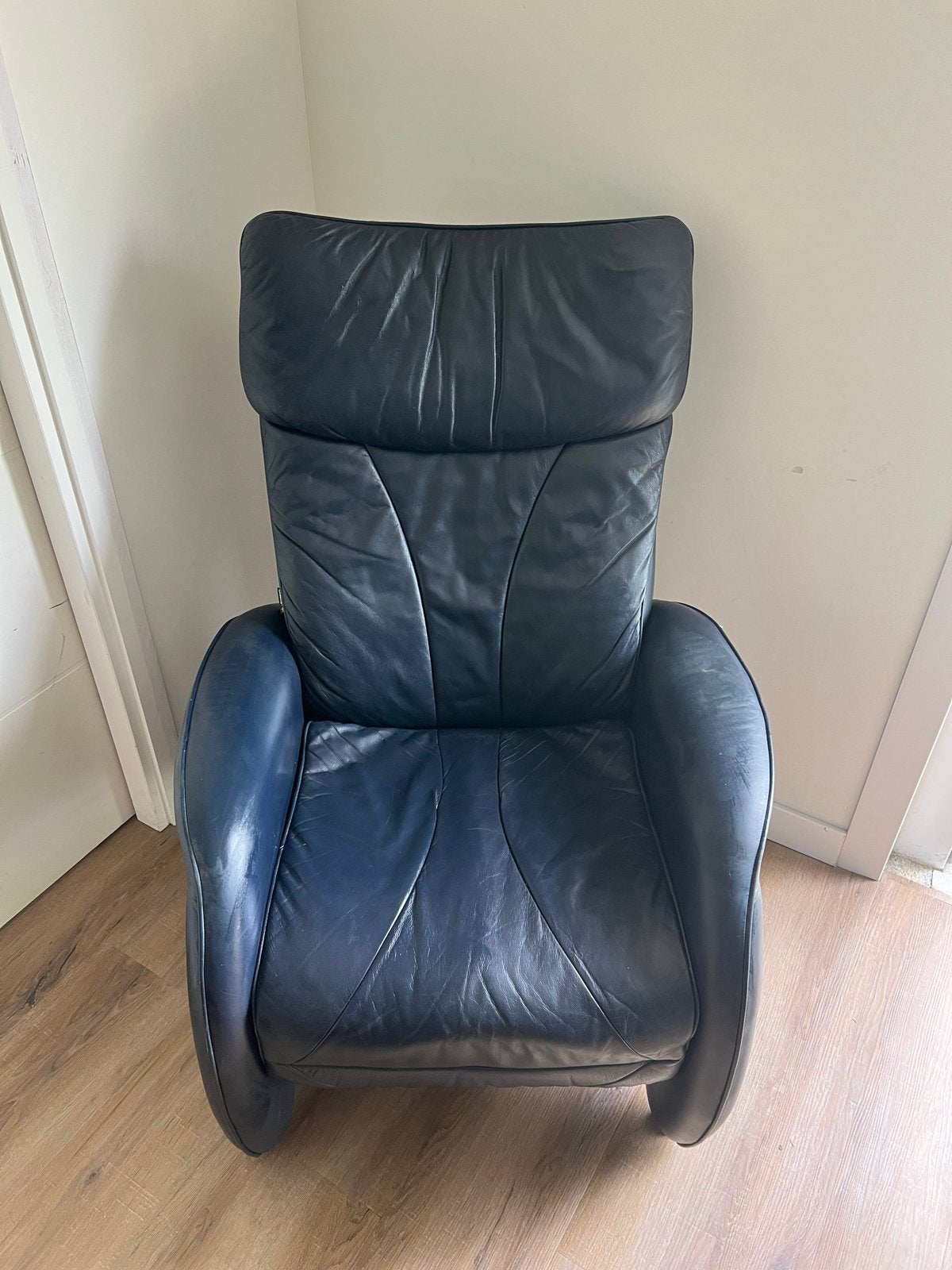 Verstelbare Skalma fauteuil van leer, Ophalen, Gebruikt, 50 tot 75 cm, Leer