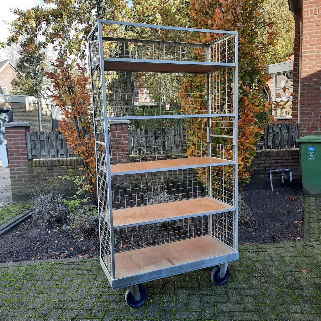 Industriële Stellingkast op Wielen - Magazijnkast (180 cm), Ophalen, Zo goed als nieuw