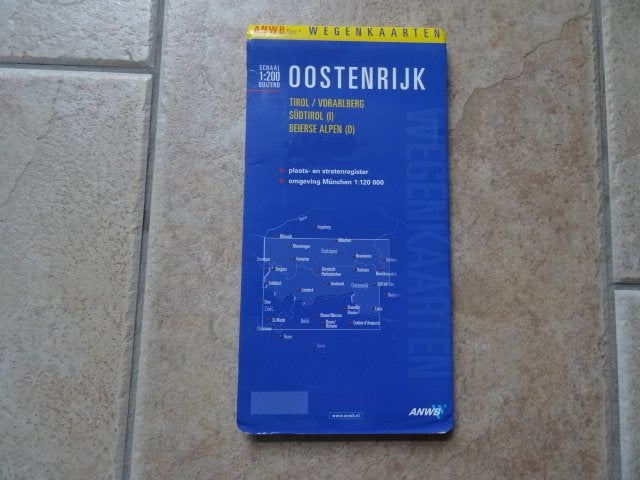 anwb wegenkaart Oostenrijk, Tirol, Vorarlberg, Sudtirol (It), Boeken, Atlassen en Landkaarten, Ophalen of Verzenden, 2000 tot heden