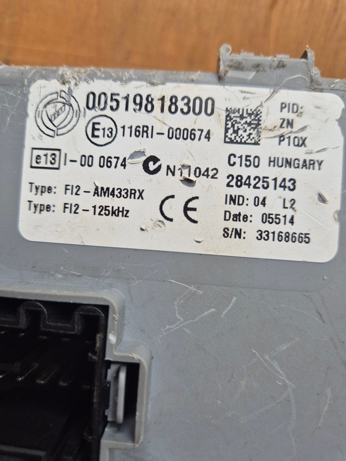 Fiat BCM Body Control Module 00519818300 C150, Ophalen, Gebruikt, Fiat