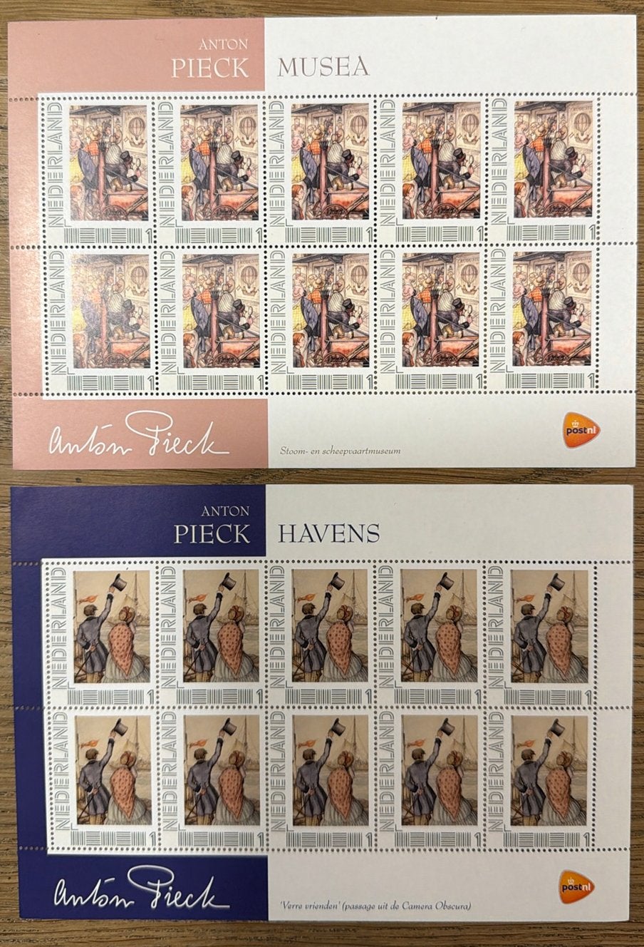 Postzegels pf. Verschillende velletjes Anton Pieck, Ophalen of Verzenden, Na 1940, Postfris