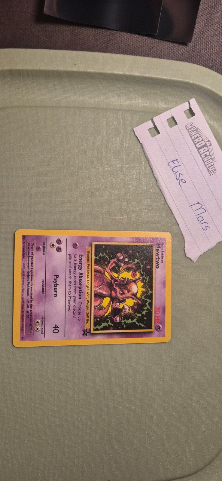Mewtwo Wizards Black Star Promo Pokémon Kaart, Ophalen of Verzenden
