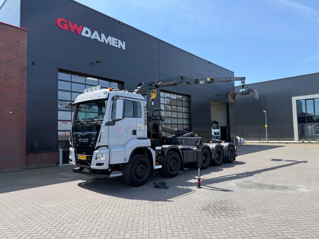 MAN TGS 44.470 10x4 Haaksysteem/Z kraan Euro 6 D (bj 2020), Auto's, Automaat, MAN, 14 km/l, Diesel