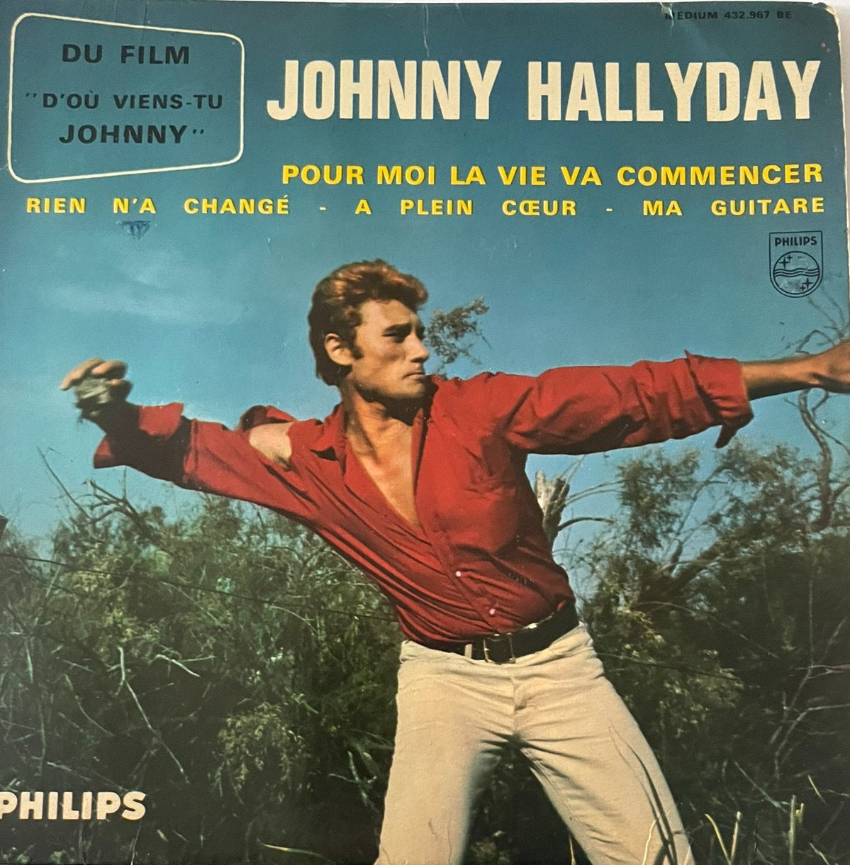 Johnny Hallyday - ep - Pour moi la vie va commencer, Ophalen of Verzenden, Zo goed als nieuw, EP