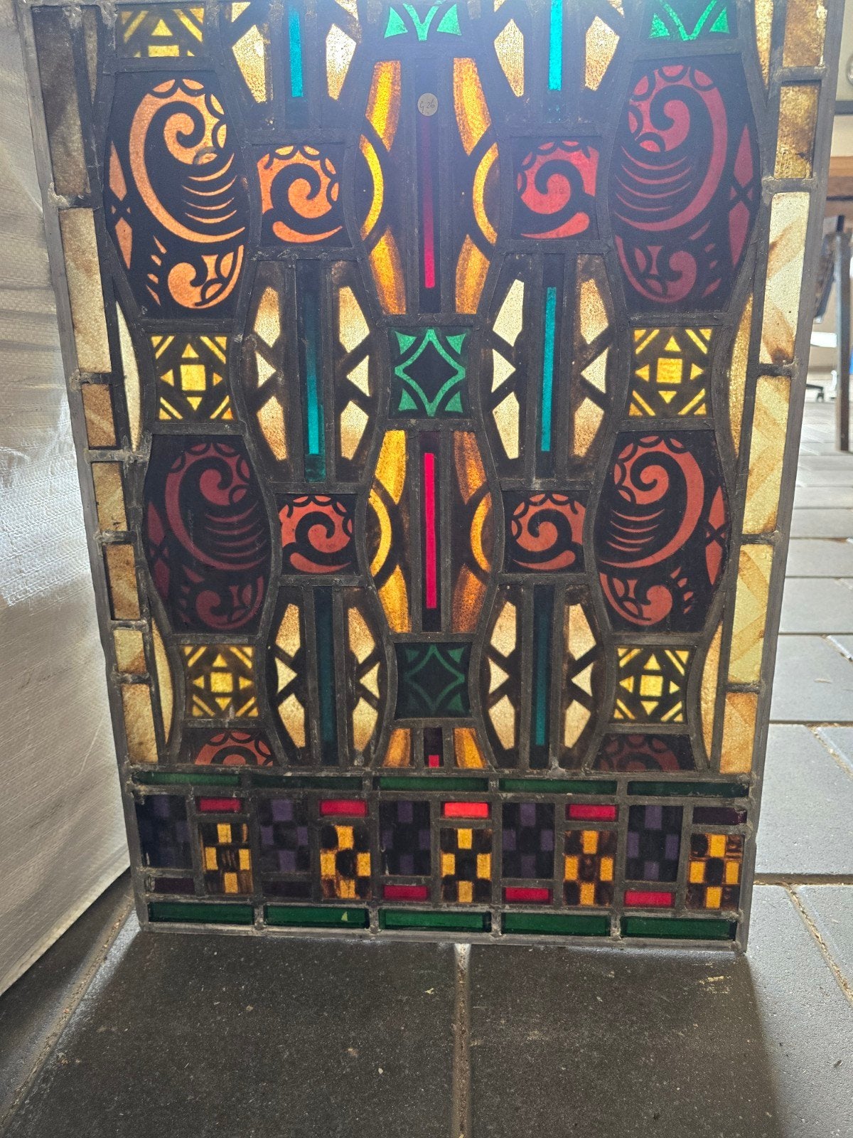 Gebrandschilderde glas in lood ramen, Ophalen, Minder dan 80 cm, Glas in lood, Minder dan 80 cm
