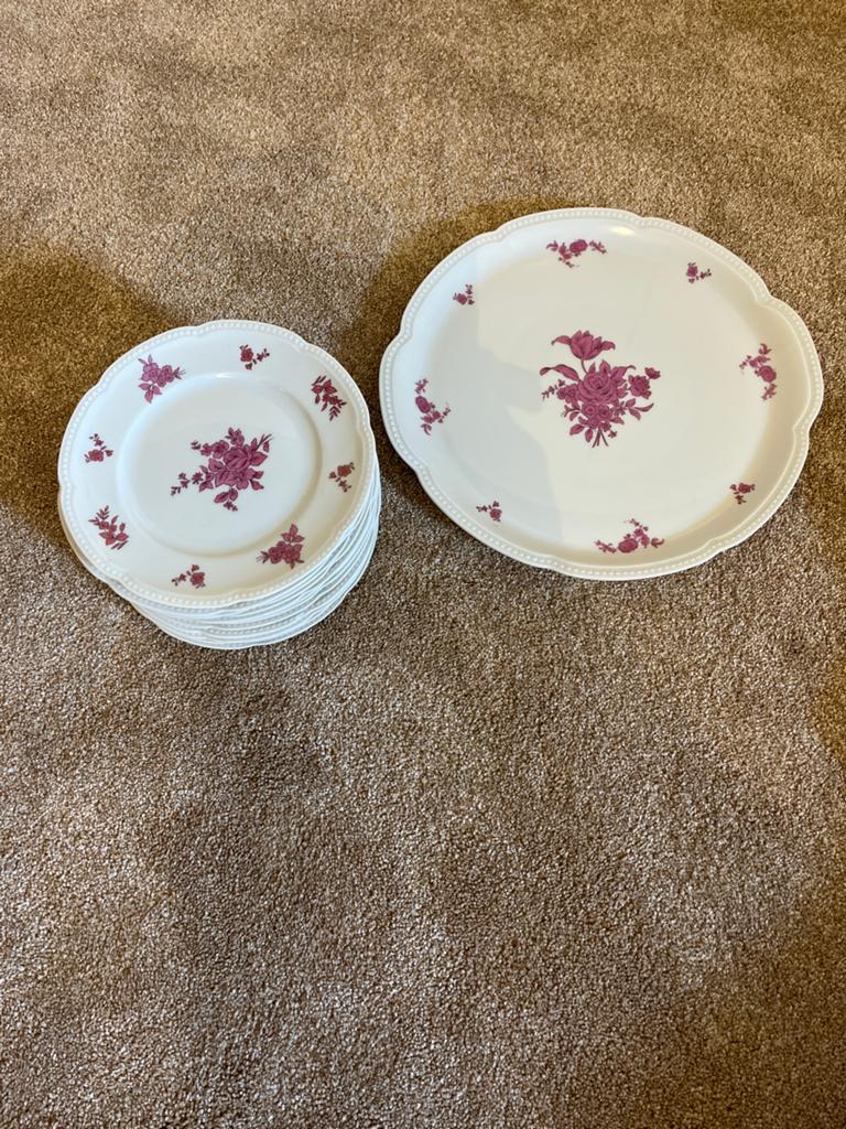 Heinrich Villeroy & Boch servies met rozenmotief, Ophalen of Verzenden