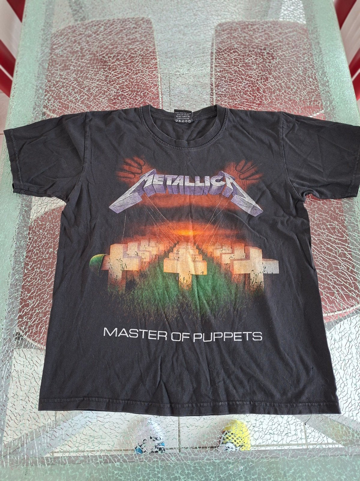 Metallica Master of Puppets T-shirt - Maat M, Ophalen of Verzenden, Gedragen, Maat 48/50 (M), Zwart