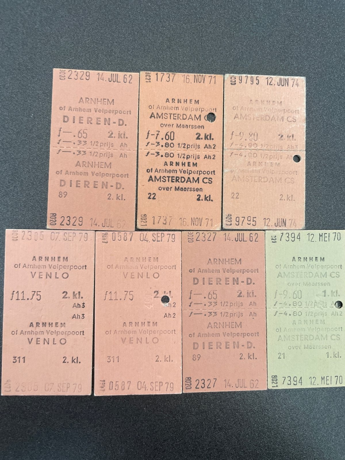Collectie oude Nederlandse treinkaartjes (jaren '60-'70), Verzamelen, Ophalen of Verzenden